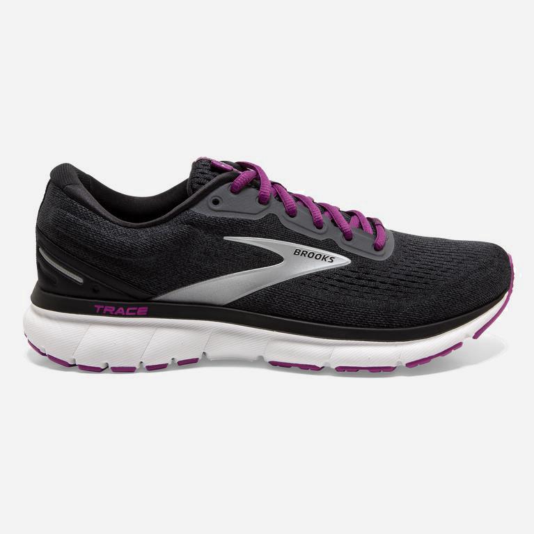 Brooks Trace Adaptive - Zapatillas Running Asfalto Mujer - Negras / Moradas (SL8975364)